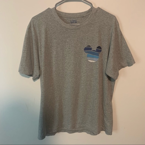 GREY SHORT SLEEVE UNIQLO X DISNEY TEE - Picture 2 of 5